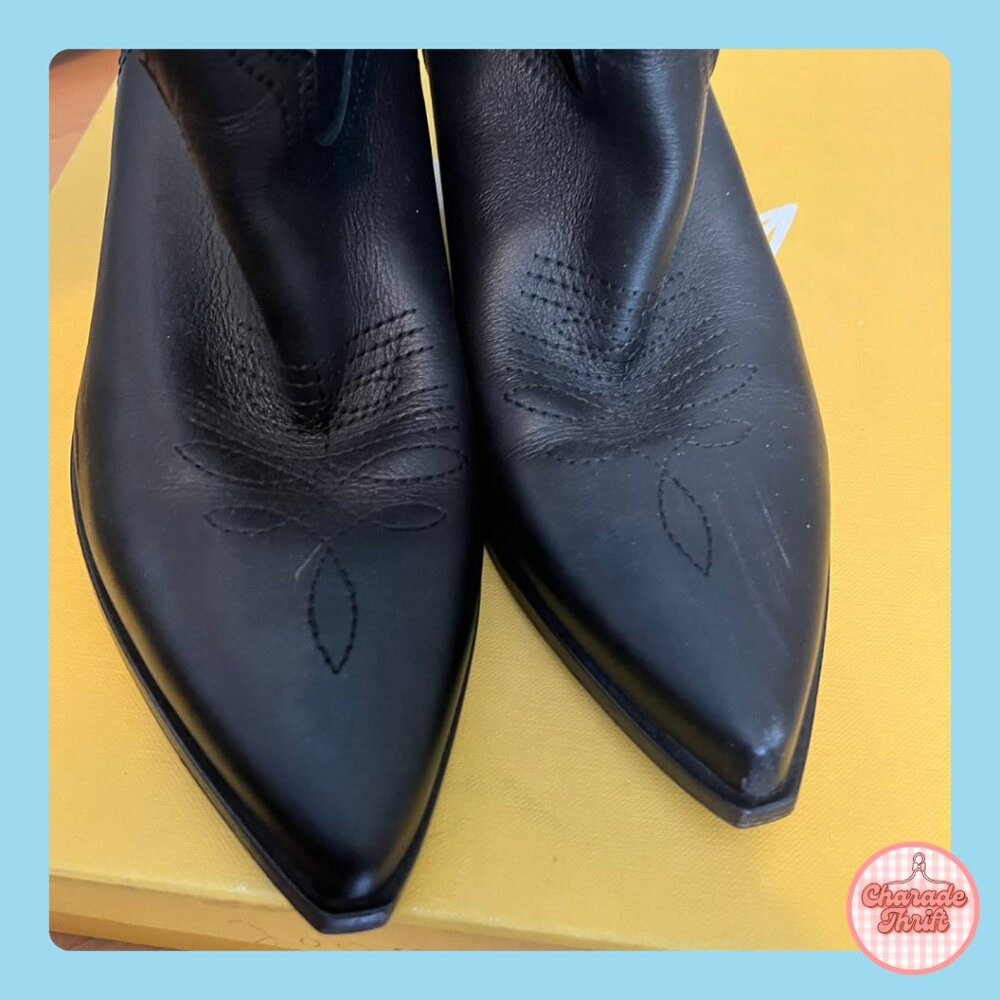 Mimosa - Black Cowboy Boots - Picture 4 of 4